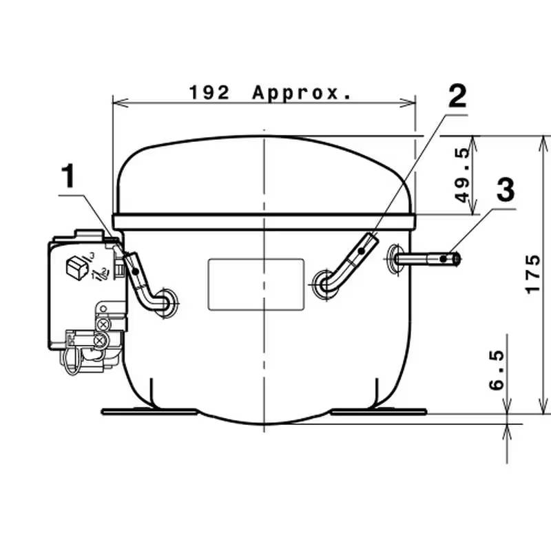 Compresseur CUBIGEL GL60TB schema c