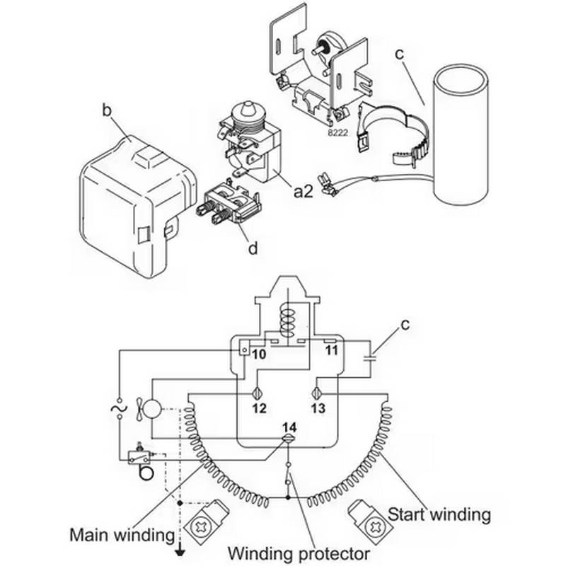 Compresseur SECOP SC12CL schema 2