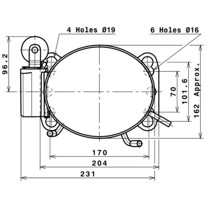 Compresseur frigo CUBIGEL GL70AA haut