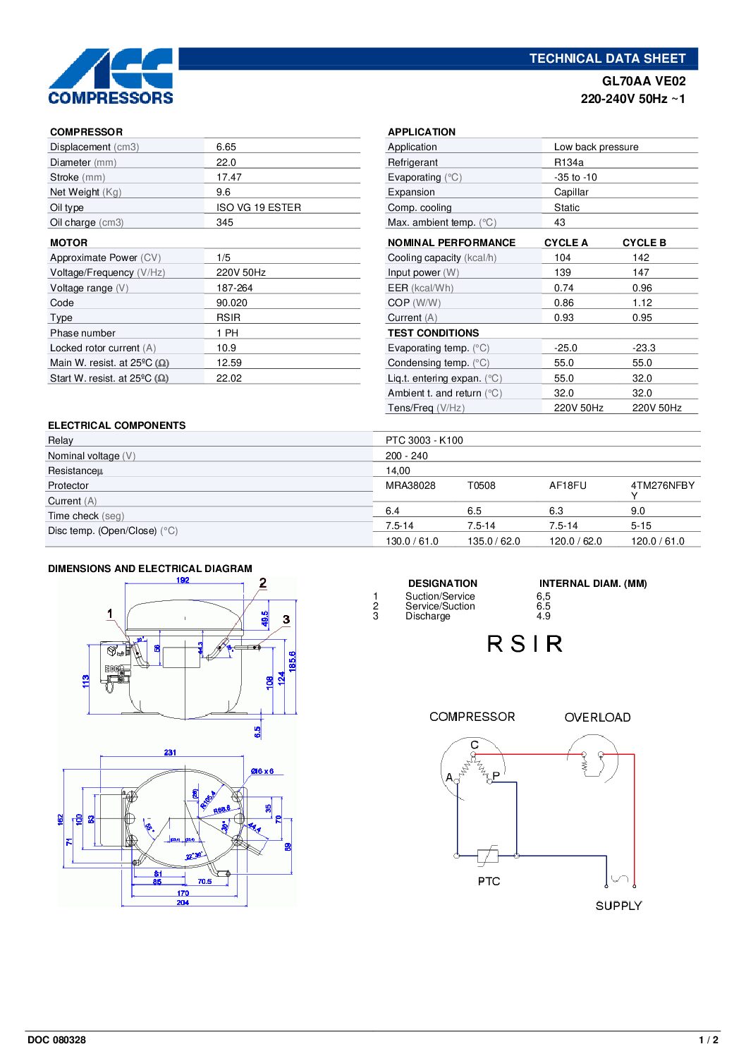 Compresseur CUBIGEL GL70AA – Image 2