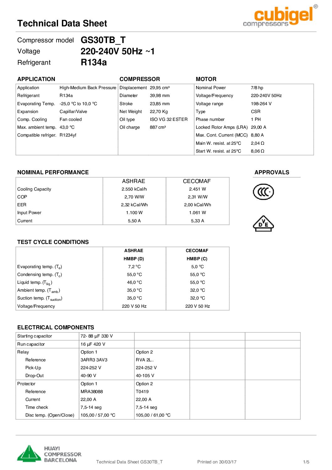 Compresseur CUBIGEL GS30TB – Image 2