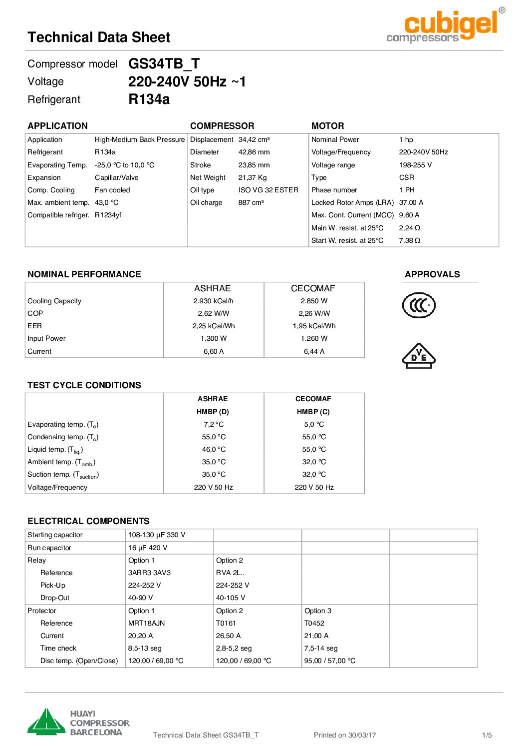 Compresseur CUBIGEL GS34TB – Image 2