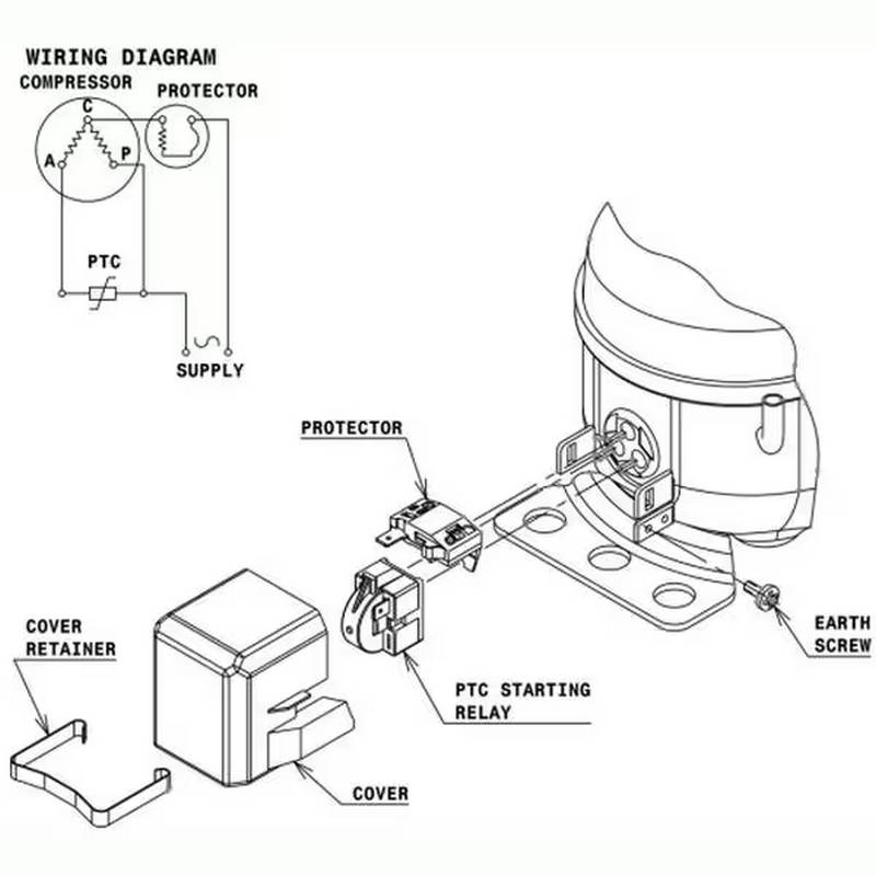Compresseur CUBIGEL L22HL branchement