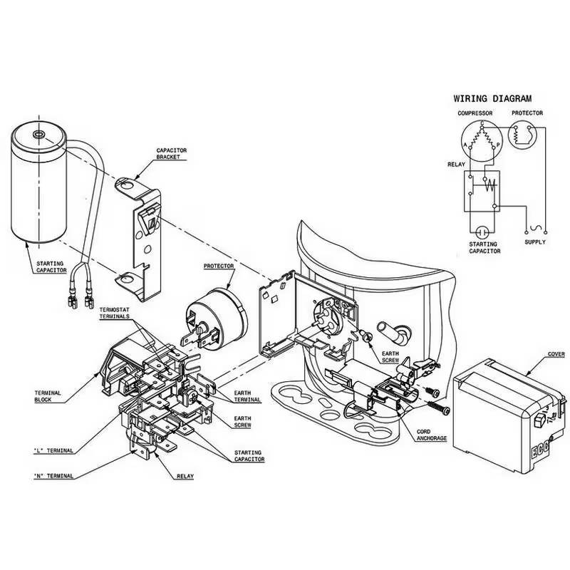 Compresseur CUBIGEL ML45FB branchement