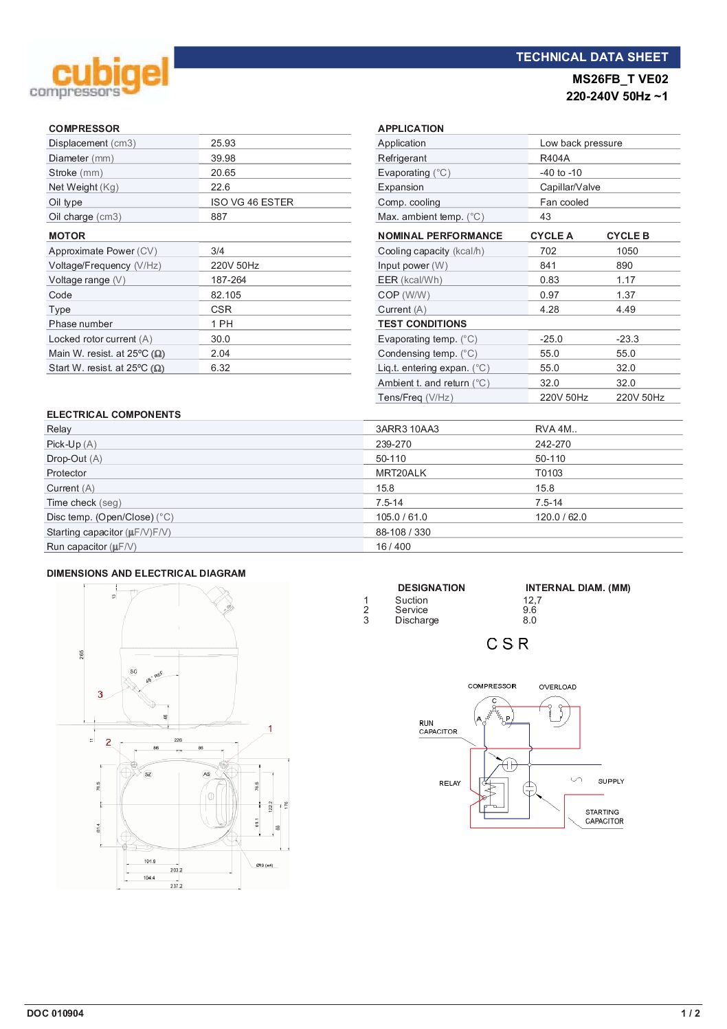 Compresseur CUBIGEL MS26FB – Image 5