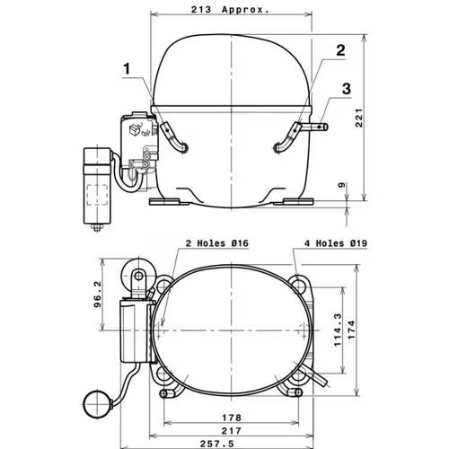 Compresseur CUBIGEL MX21Fba schema