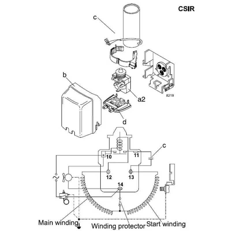 Compresseur SECOP FR11G branchement