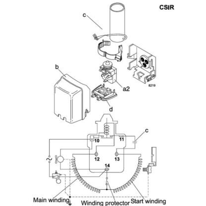 Compresseur DANFOSS SECOP FR7,5G branchement branchement