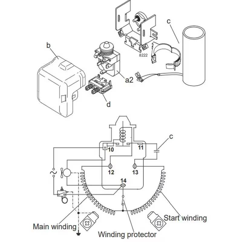 Compresseur SECOP SC12MLX schema