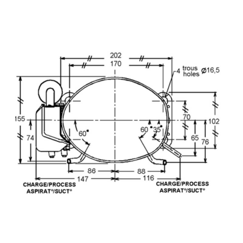 Compresseur TECUMSEH AEZ4425Z schema B