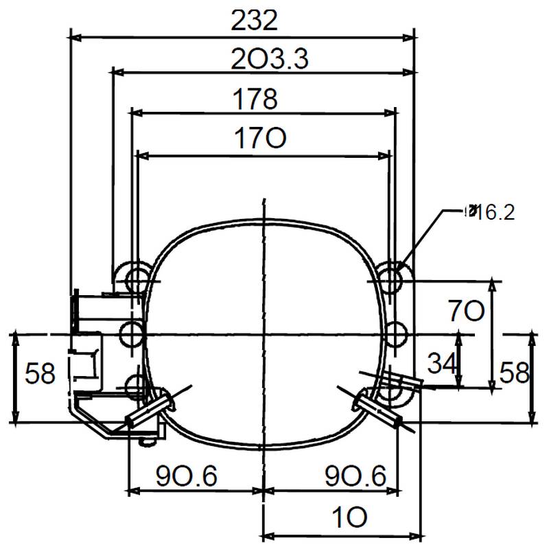 Compresseur TECUMSEH THB4422YFZ schema b