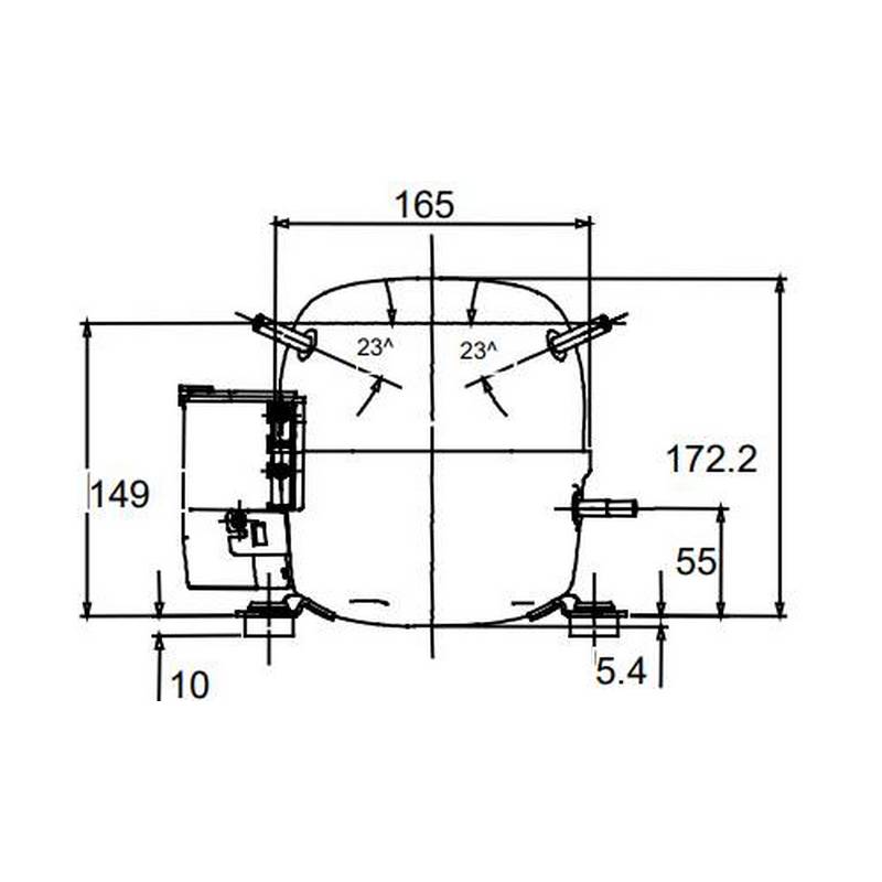 Compresseur TECUMSEH THB4422YFZ schema