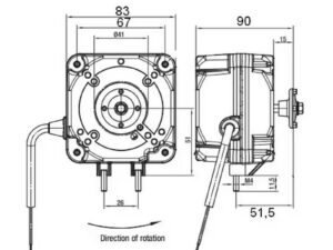 Moteur EBM-PAPST iQ 3612 Hors production remplacé par IQ 3620