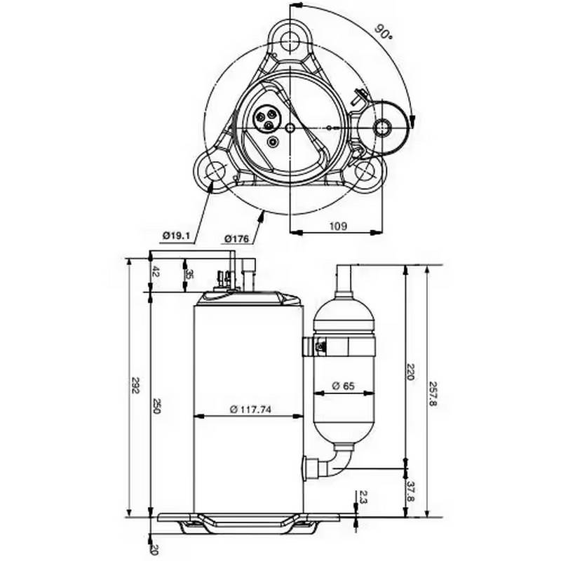 compresseur LG NK125P schema