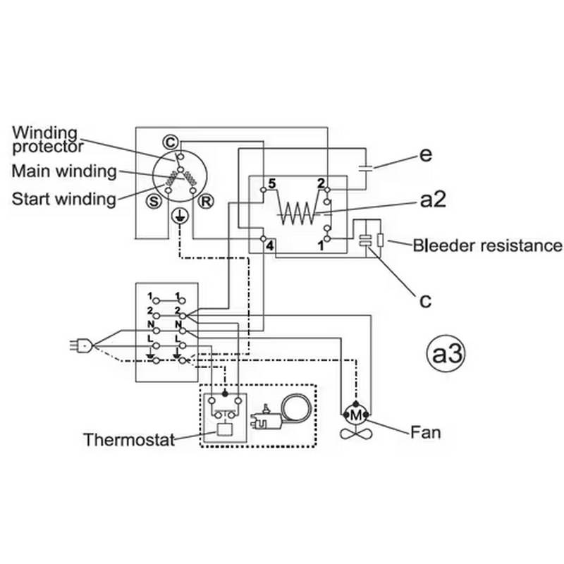 compresseur SECOP GS34MFX branchement