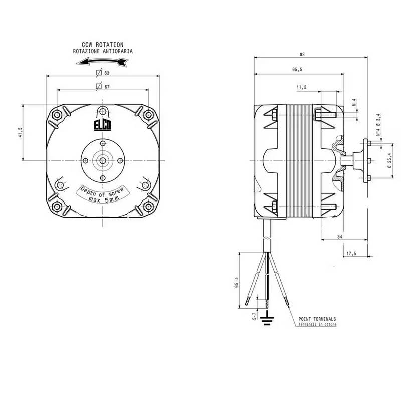 Moteur ELCO VNT 10 20 1451 schema