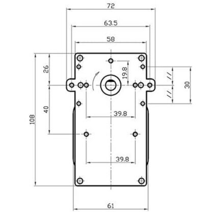 Moto réducteur KENTA K9117403 schema