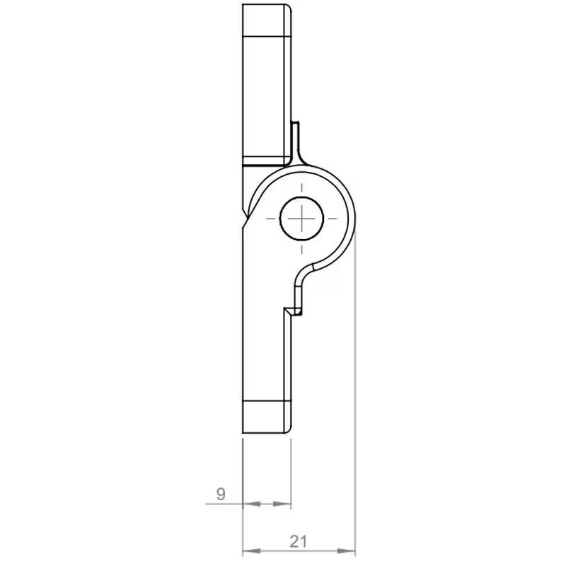Charnière RAHRBACH 7900 schema a