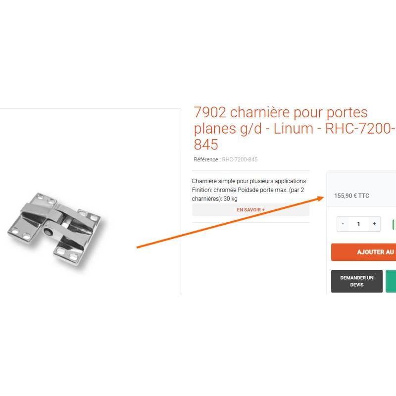 Charnière RAHRBACH 7902 pour chambre froide 11 Charnière RAHRBACH 7902 prix