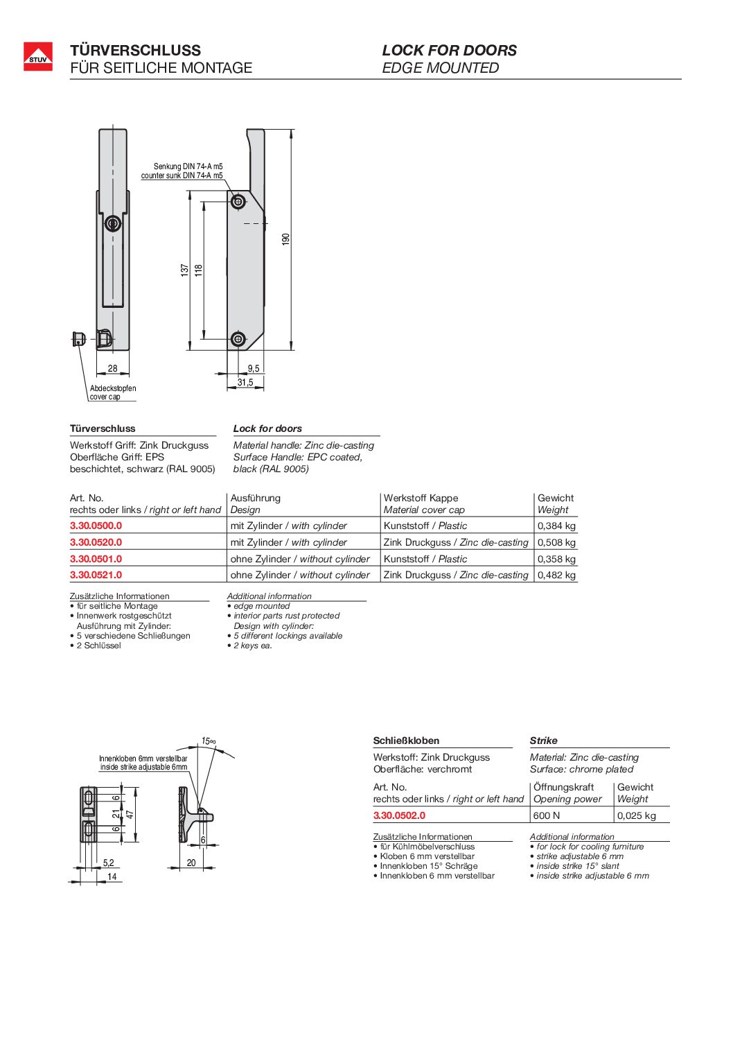 Fermeture STUV KMKV 100 noir – Image 3