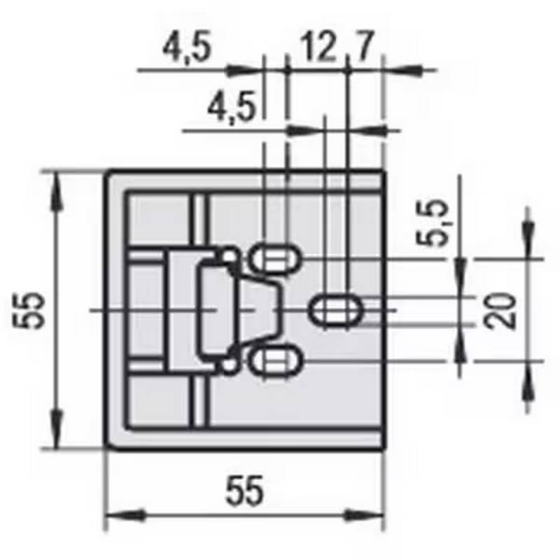 Gâche de fermeture STUV JUMBO schema
