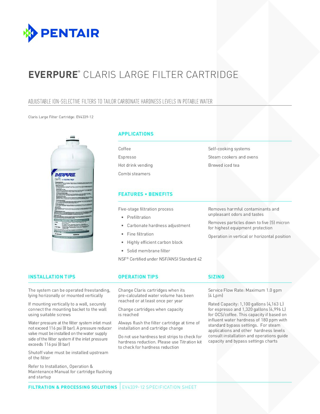 Filtre d'eau EVERPURE CLARIS L – Image 5