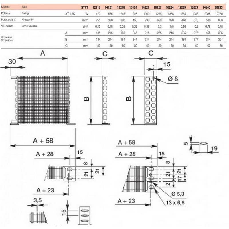 Condenseur LU VE STFT 12218 schema B