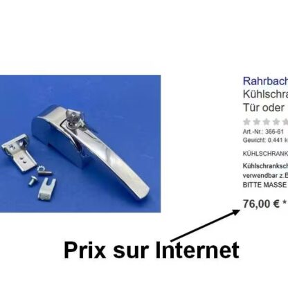 Fermeture meuble frigo RAHRBACH 6180 prix