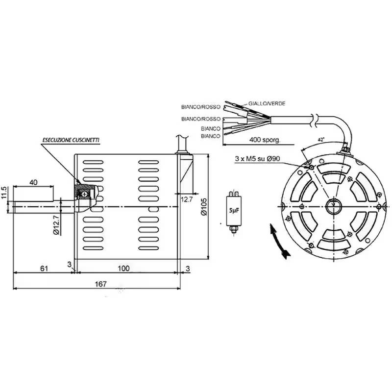 Moteur ELCO 3RGM 85 40 schema