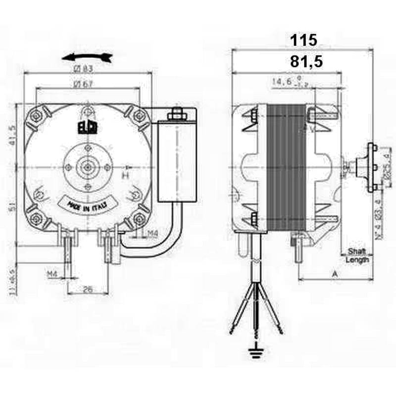 Moteur ELCO VN 1BT 35 25 schema