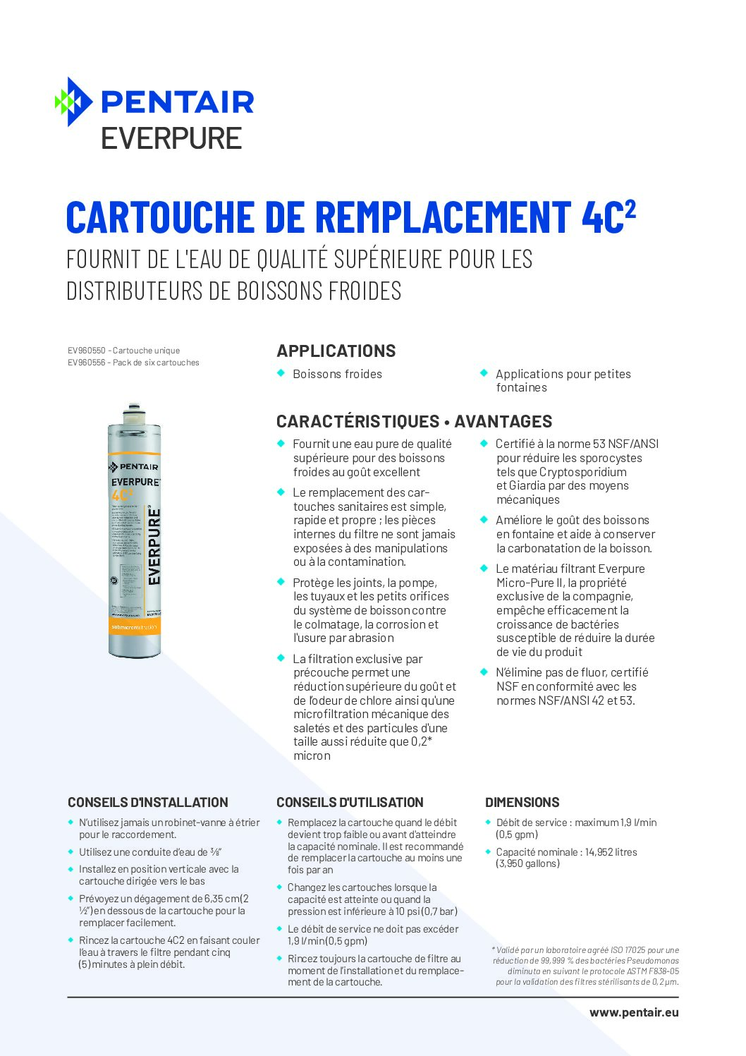 Filtre d'eau EVERPURE 4C² – Image 4