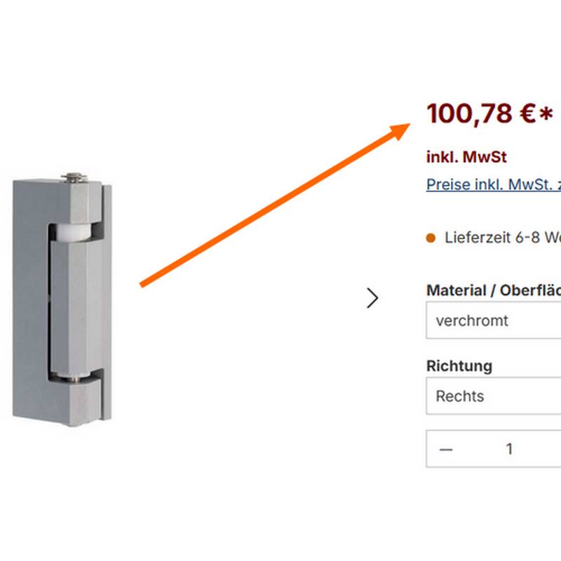 Charnière FERMOD 362 pour chambre froide (butée à gauche) 10 FERMOD 362 prix