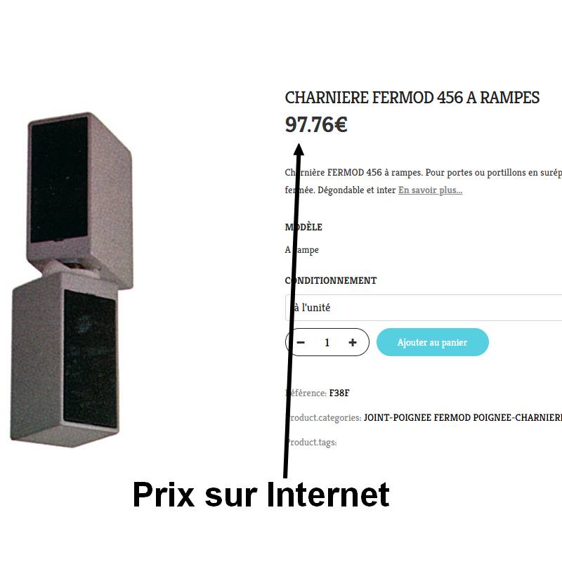 Charnière FERMOD 456 prix