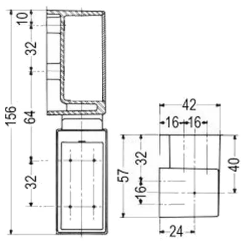 Charnière FERMOD 456 schema a