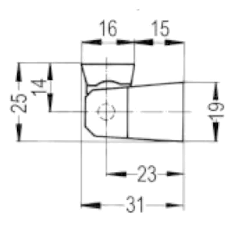 Charnière RAHRBACH 4500 noir schéma b