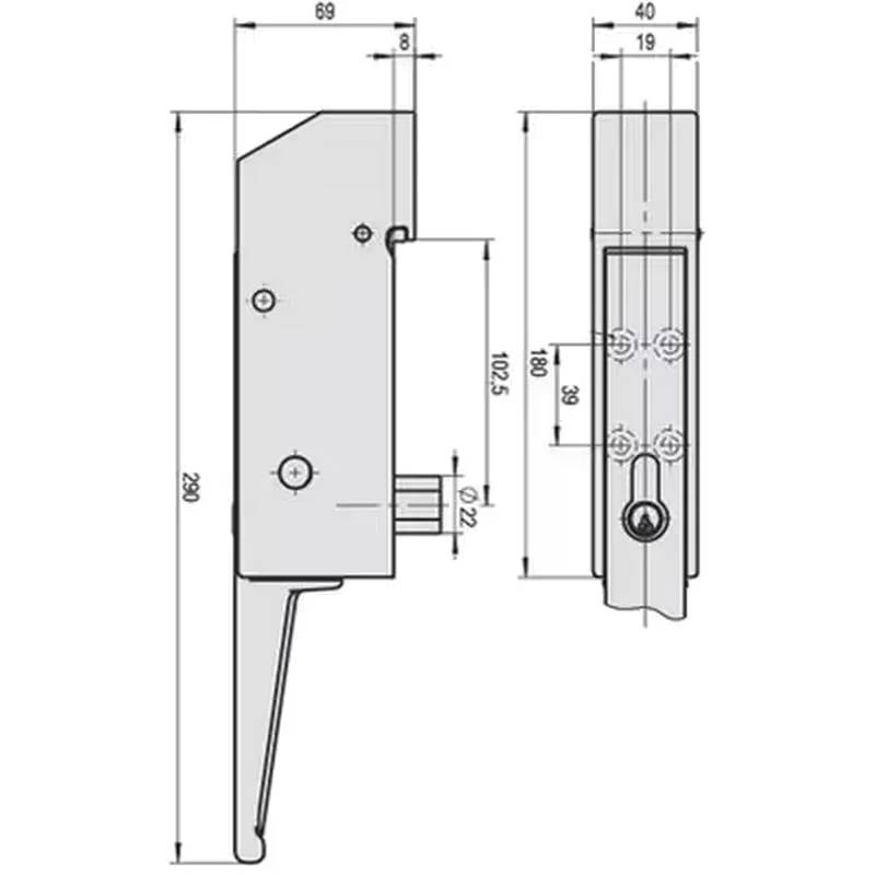 Fermeture STUV JUMBO schema